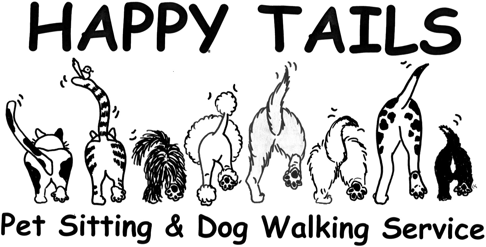 Logo for HAPPY TAILS PET SITTING